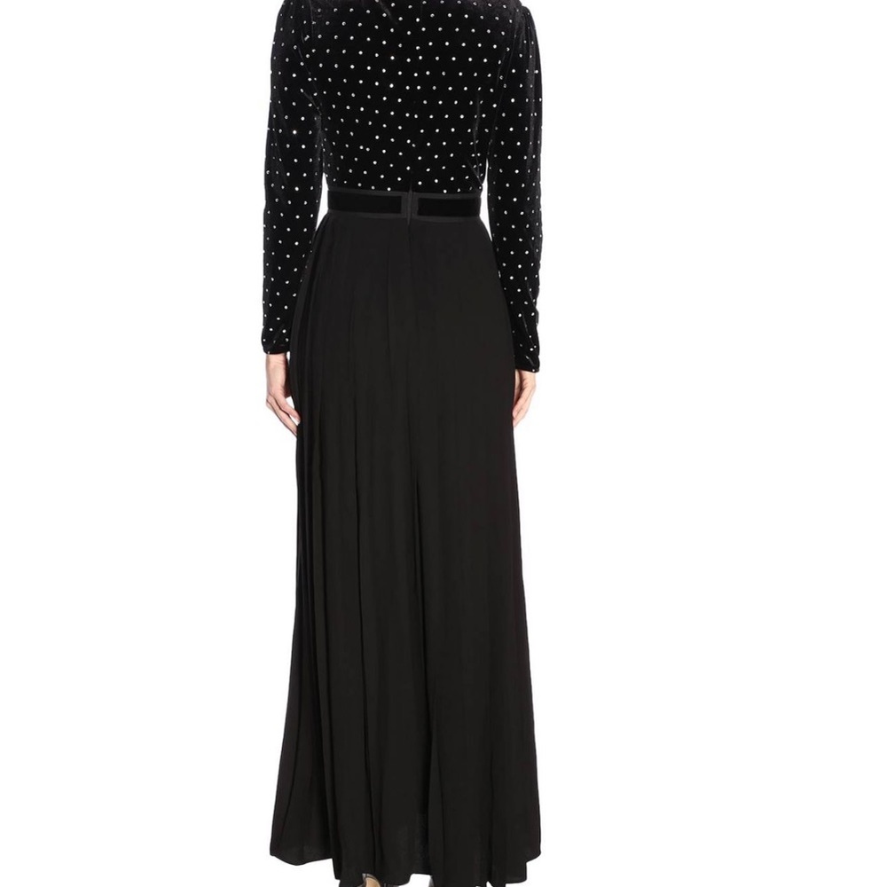 Self portrait Lace Trimmed Diamante Maxi Dress - Picture 3 of 3